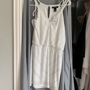 White White House Black Market Dress